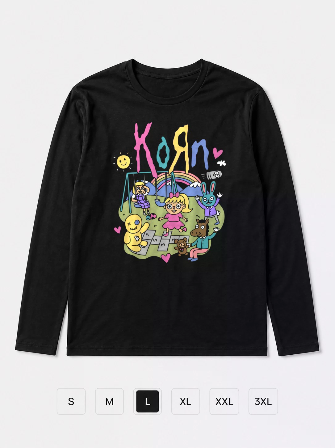 Лонгслив Korn прикол