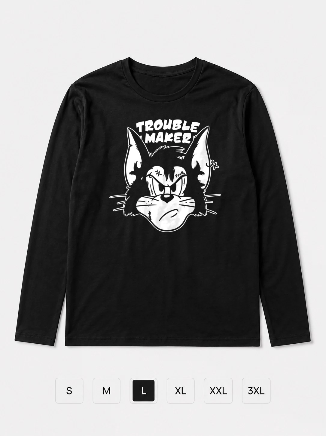 Лонгслив Troublemaker, решала