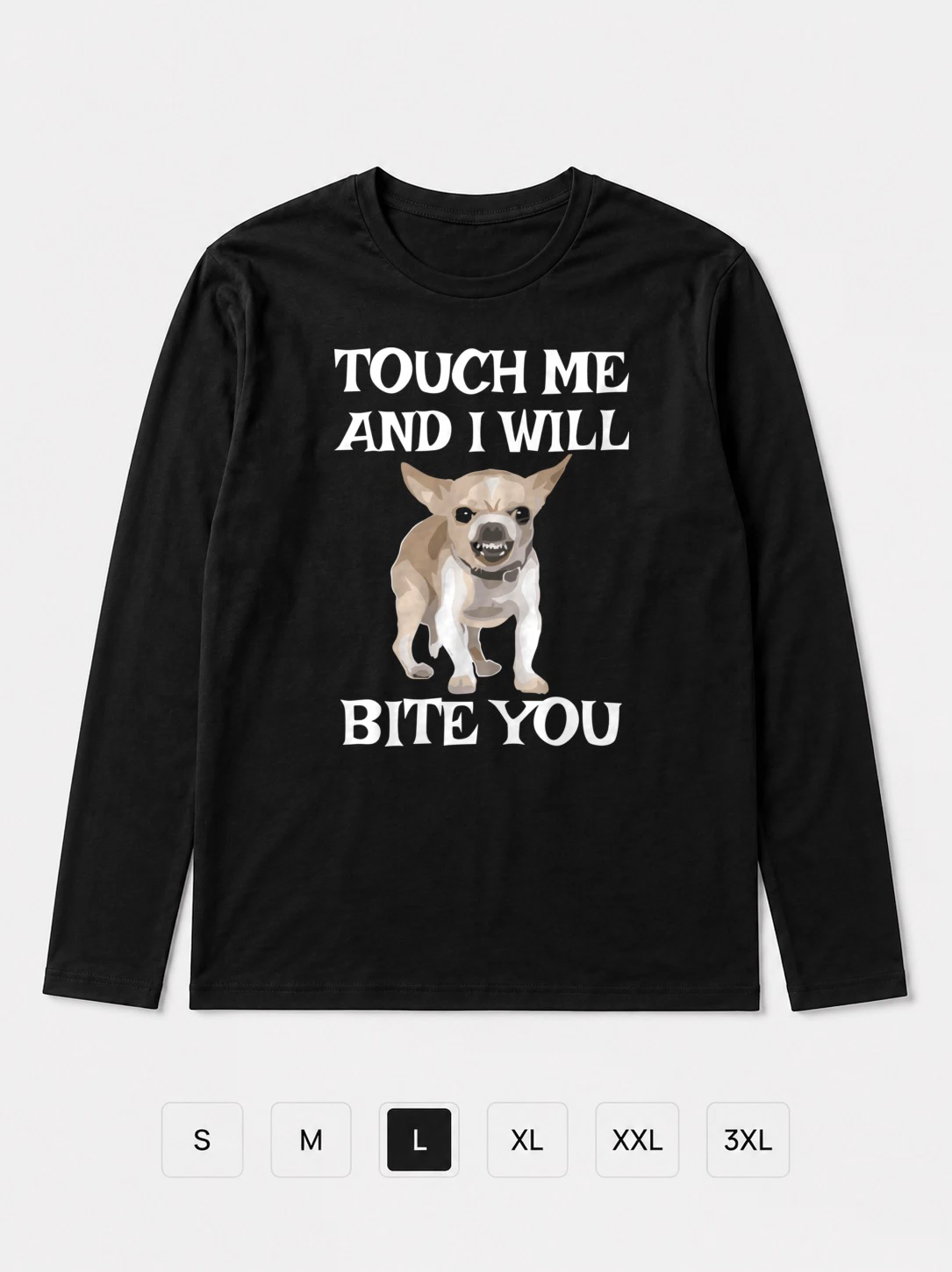 Лонгслив I will bite you