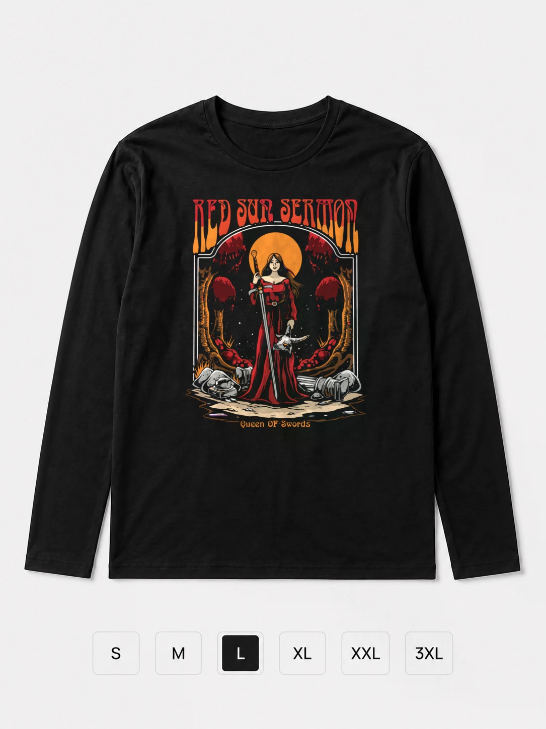 Лонгслив Red sun sermon