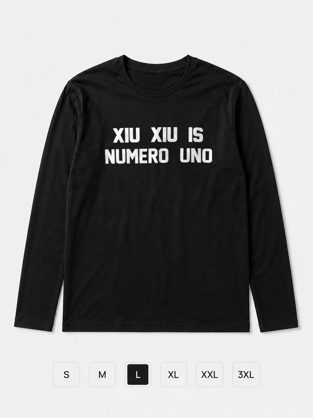 Лонгслив Xiu xiu is numero uno