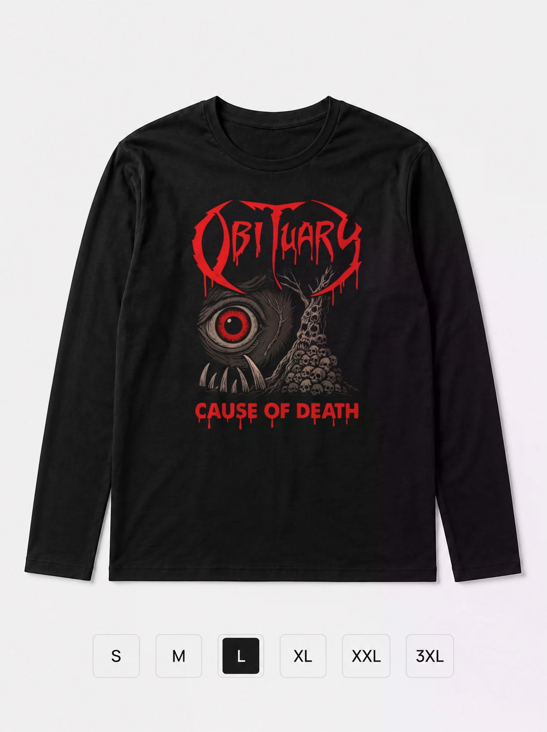 Лонгслив Obituary Fan Art