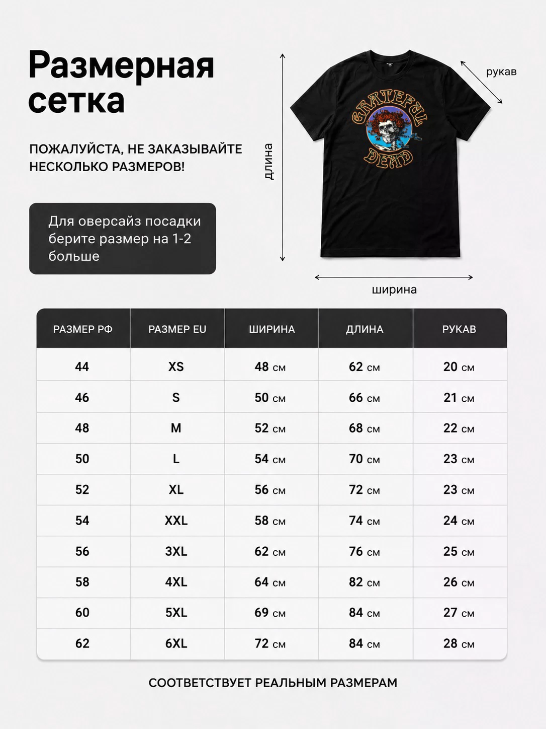 Детали: Футболка Grateful Dead
