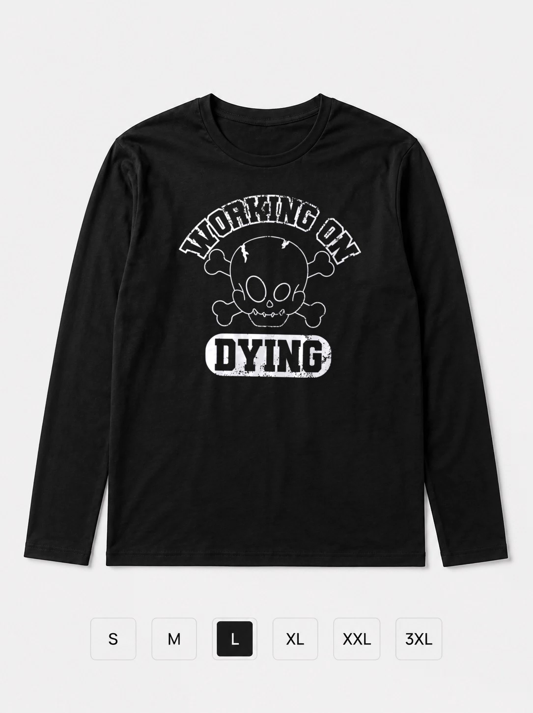 Лонгслив Working On Dying