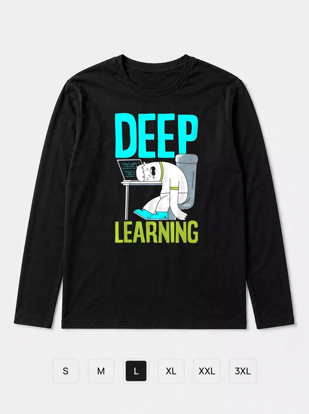 Лонгслив Deep Learning прикол