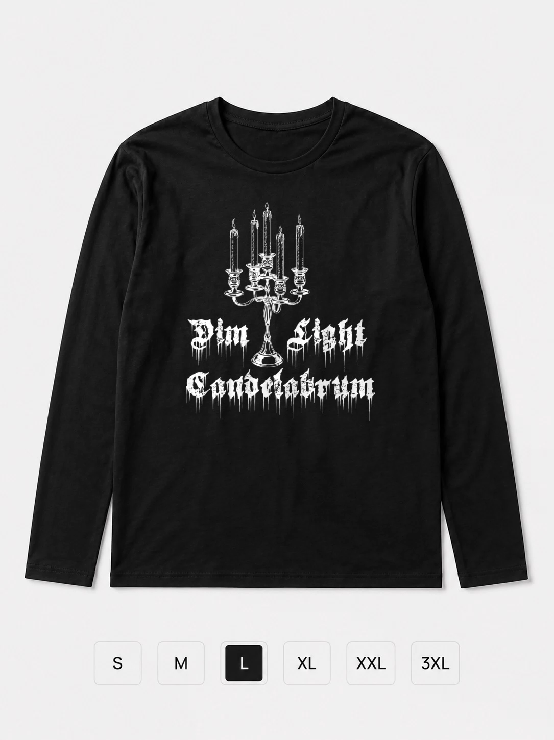 Лонгслив Dim Light Candelabrum, record studio