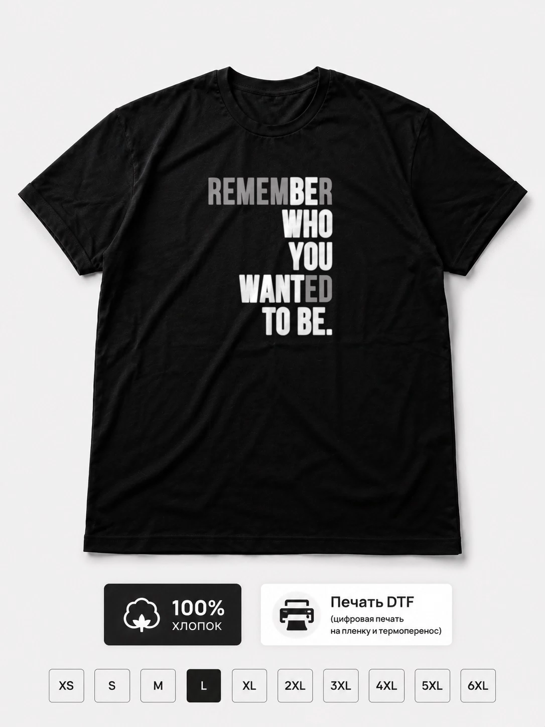 Футболка You want to be