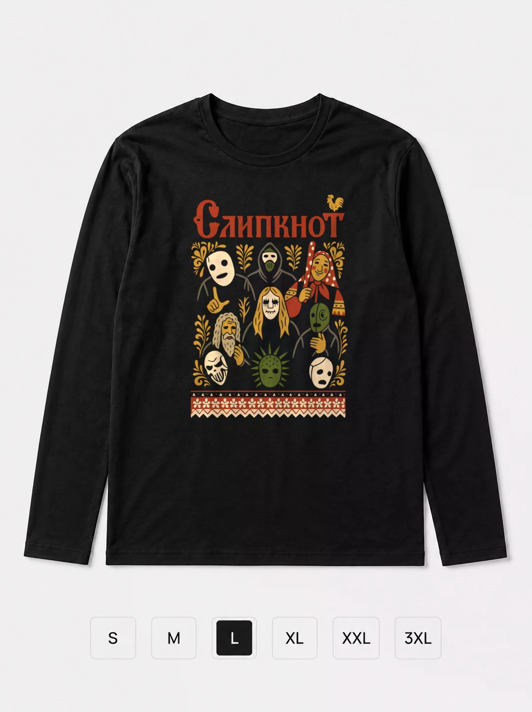 Лонгслив Slipknot из России Fan Art