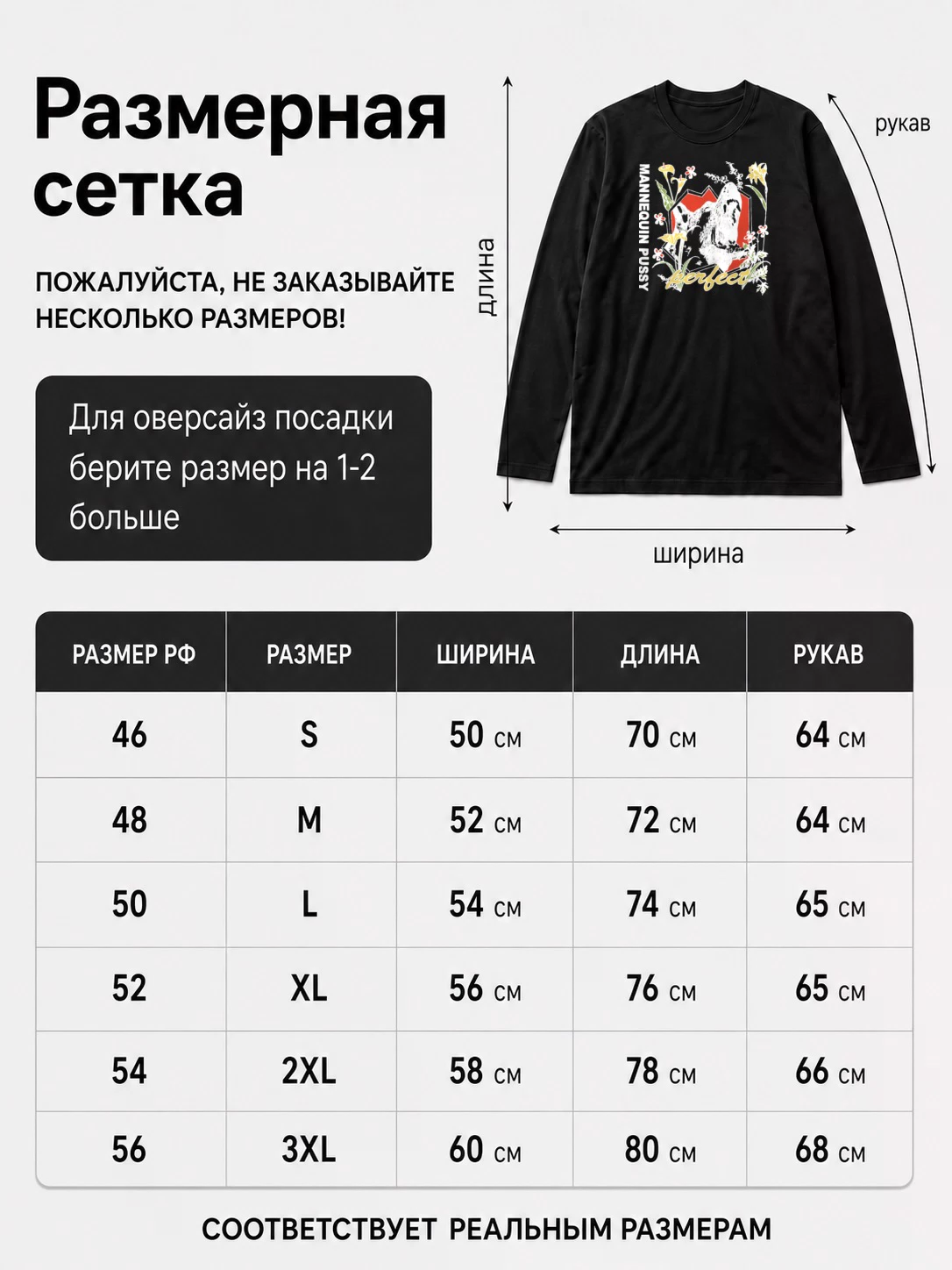 Детали: Лонгслив Mannequin pussy