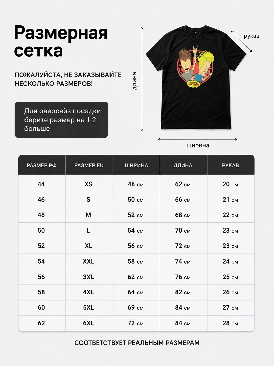 Детали: Футболка Бивис и Батхед