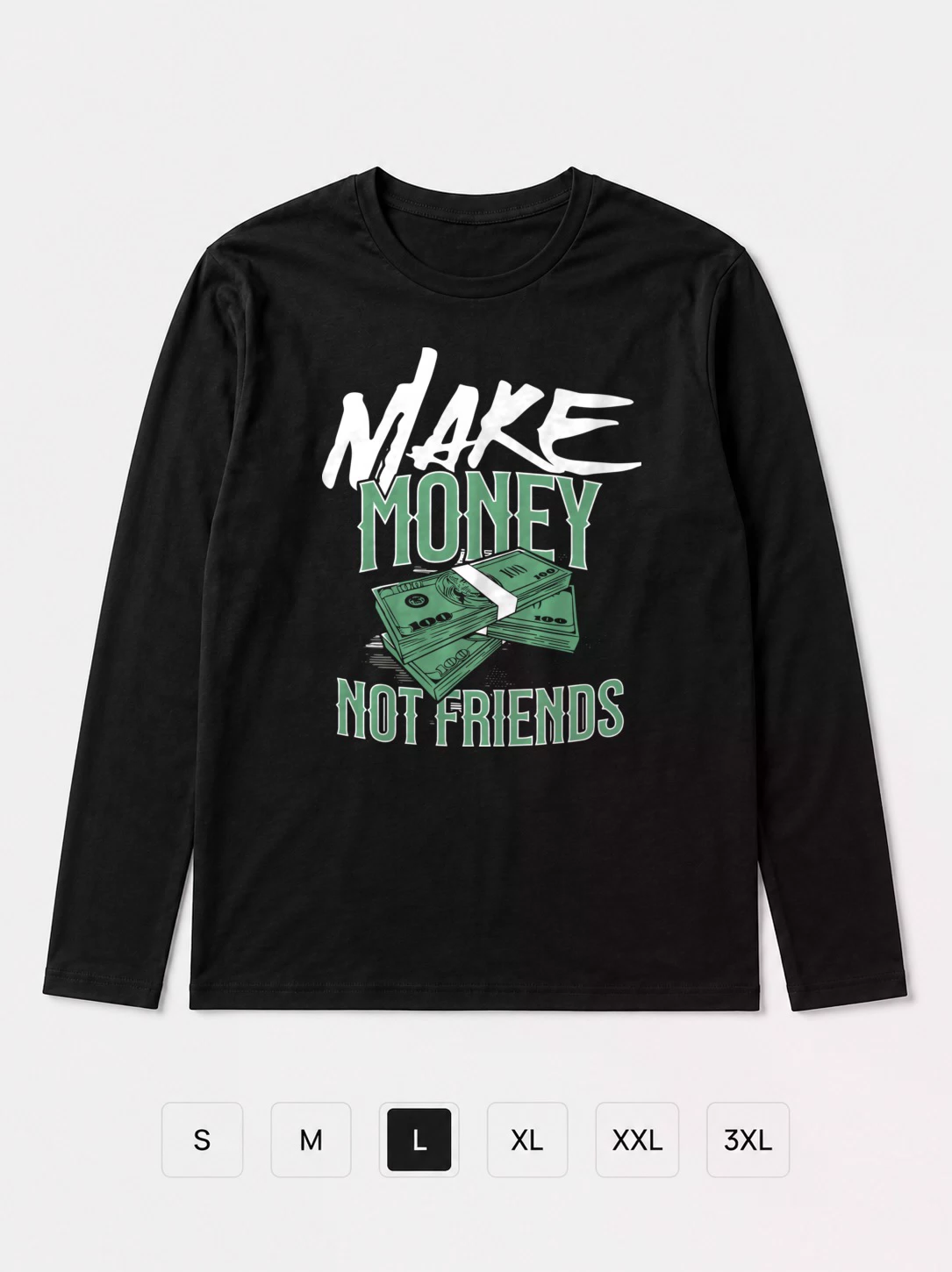 Лонгслив Make money not friends