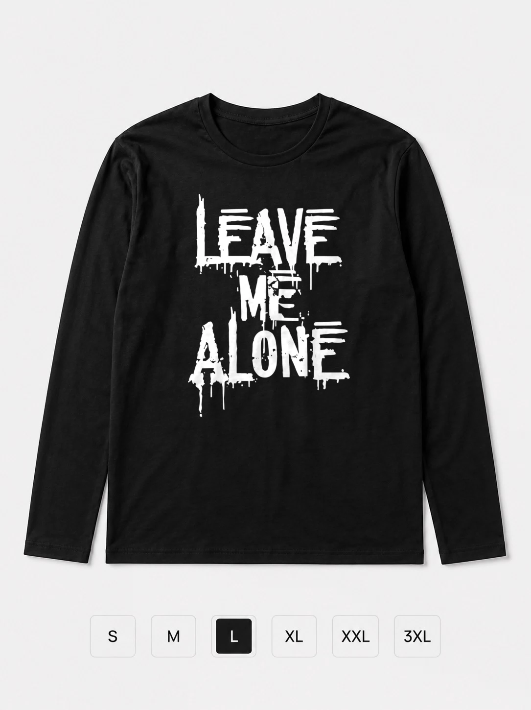 Лонгслив Leave me alone