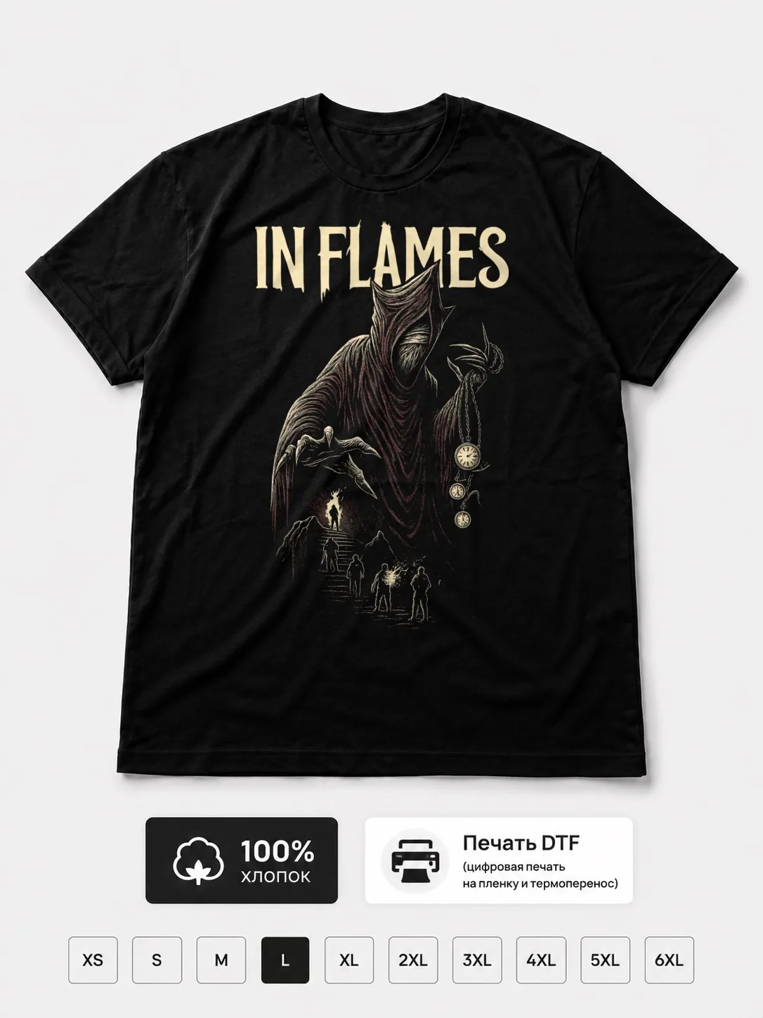 Футболка In Flames метал Fan Art